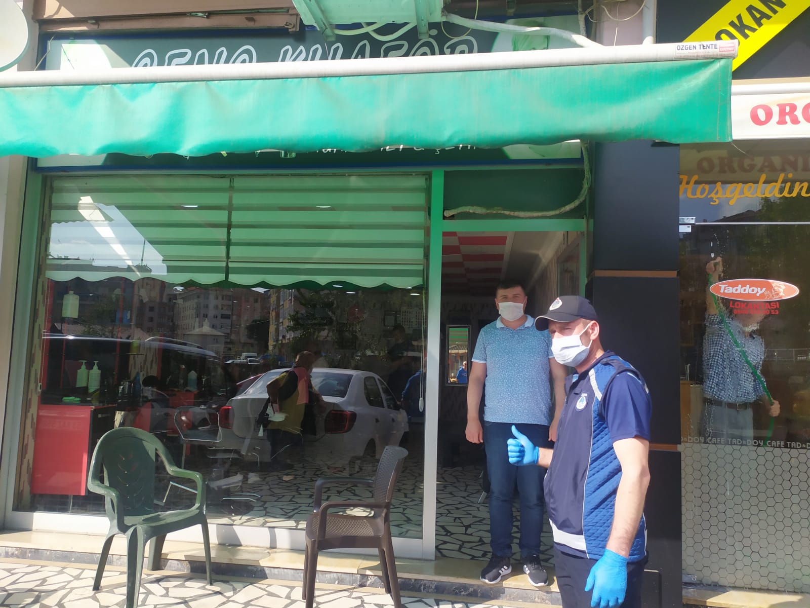  YENİ ÖNLEMLERİ ESNAFA TEBLİĞ EDİYOR