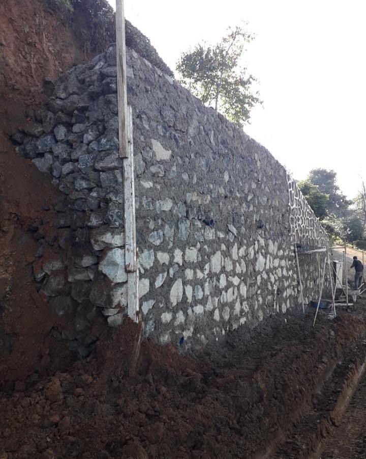 TAŞ DUVAR YAPIM ÇALIŞMALARIMIZ DEVAM EDİYOR