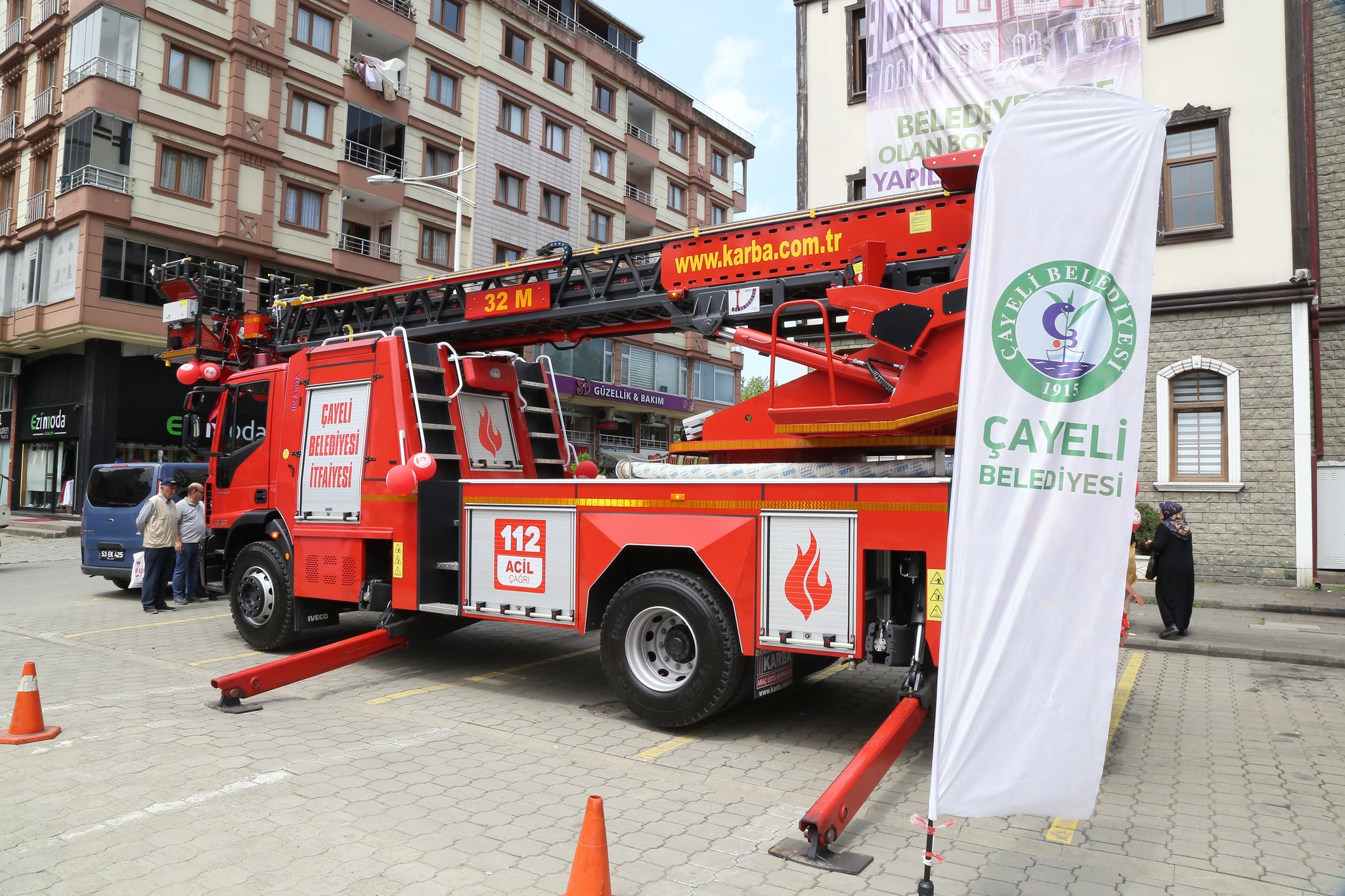ÇAYELİ’NİN EN ÖNEMLİ İHTİYACI İDİ 32 METRE İTFAİYE ARACIMIZ HAYIRLI OLSUN