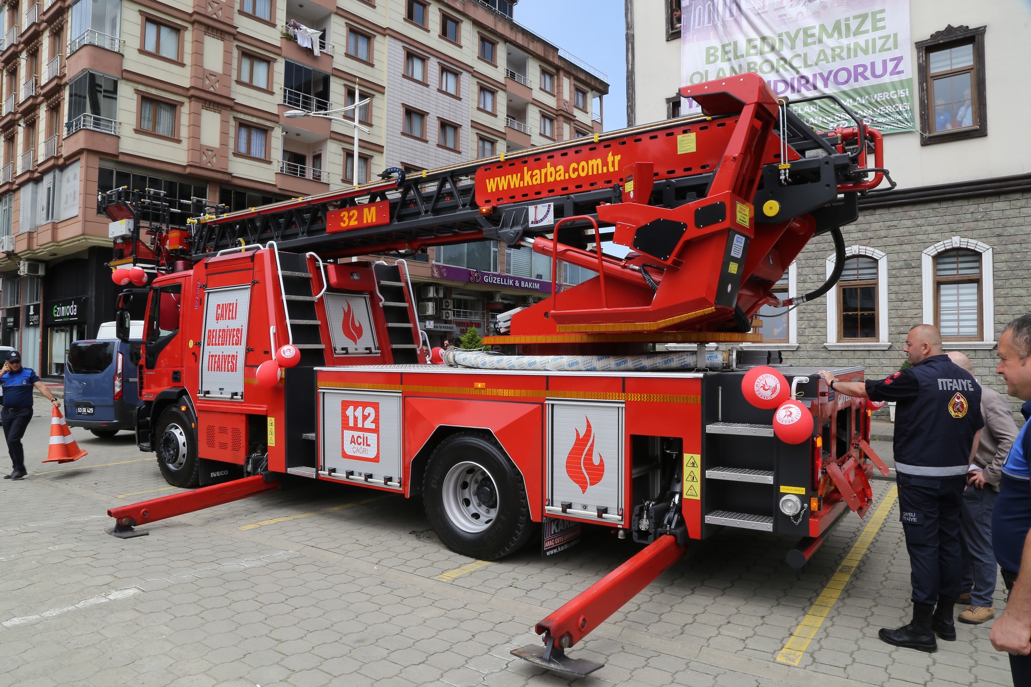 ÇAYELİ’NİN EN ÖNEMLİ İHTİYACI İDİ 32 METRE İTFAİYE ARACIMIZ HAYIRLI OLSUN