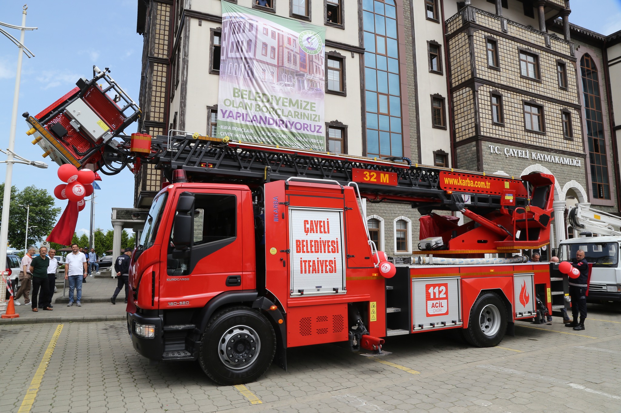 ÇAYELİ’NİN EN ÖNEMLİ İHTİYACI İDİ 32 METRE İTFAİYE ARACIMIZ HAYIRLI OLSUN
