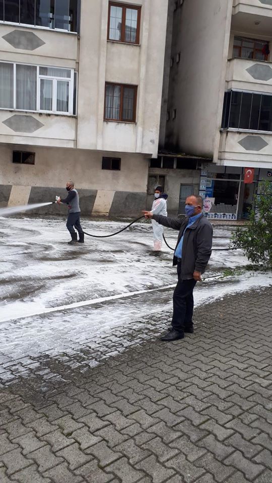 DEZENFEKTE VE SAHA ÇALIŞMALARIMIZ DEVAM EDİYOR