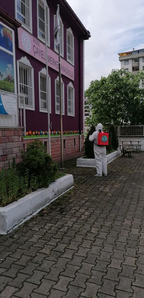 SINAV ÖNCESİ OKULLARIMIZI DEZENFEKTE EDİYORUZ