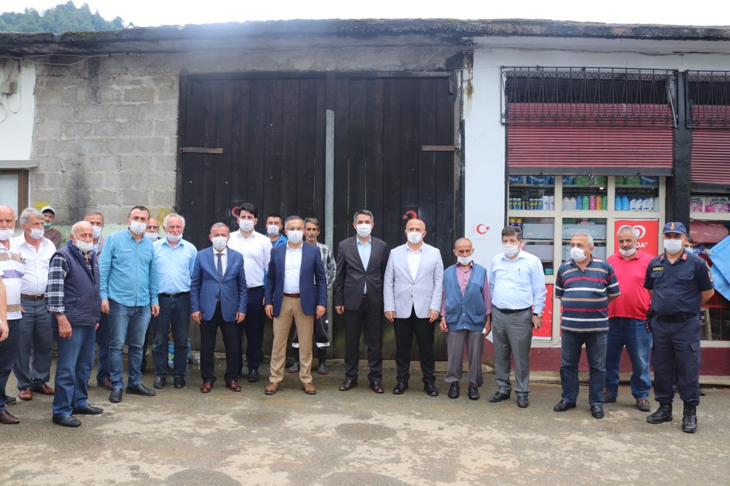 RİZE VALİMİZ SAYIN KEMAL ÇEBER İLÇEMİZDEKİ AFET BÖLGELERİNİ İNCELEDİ