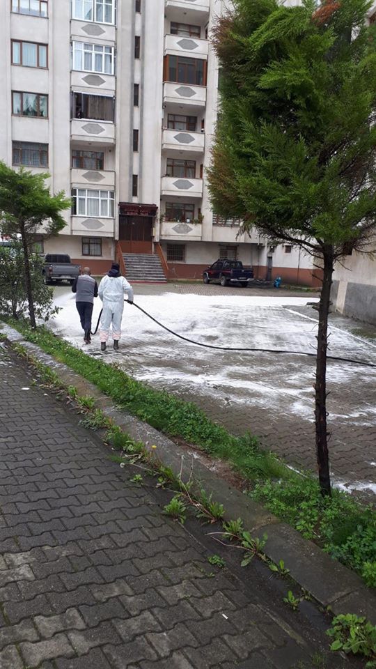 DEZENFEKTE VE SAHA ÇALIŞMALARIMIZ DEVAM EDİYOR