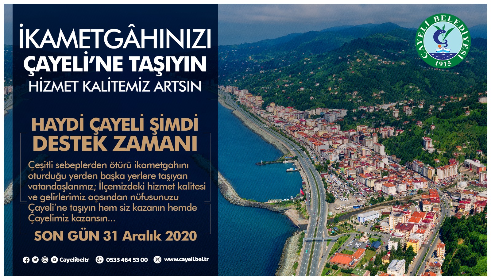 Çayeli Belediye Başkan İsmail Hakkı Çiftçi Vatandaşlarına Uyarıda Bulundu