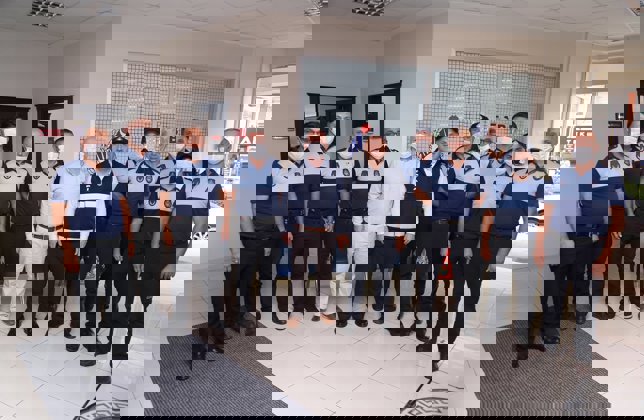 BAŞKANIMIZDAN ZABITALARA ÜNİFORMALI ZİYARET