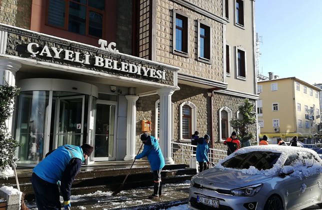 Çayeli Belediyesi Karla Mücadele Çalışmaları