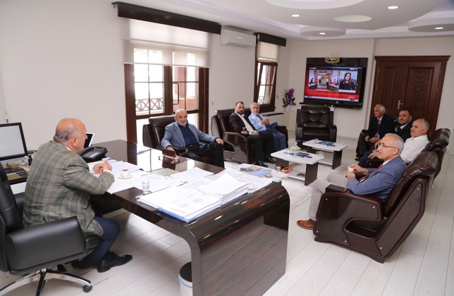 Başkanımız Misafirlerini Makamında Ağırladı.