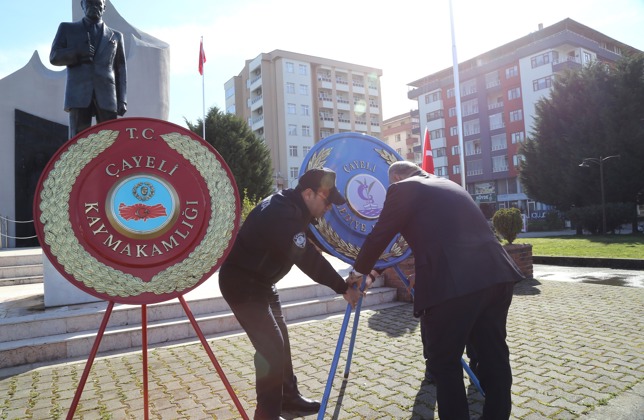  ÇAYELİMİZİN KURTULUŞ YIL DÖNÜMÜ RESMİ TÖRENLE KUTLANDI