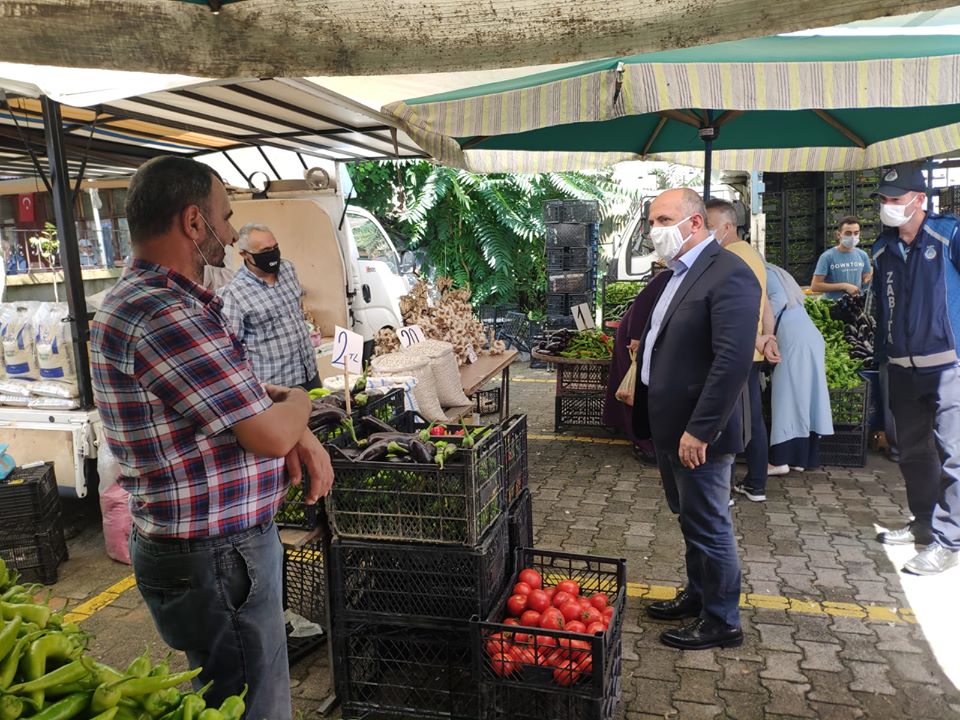 BAŞKANIMIZ PAZARYERİNİ DENETLEDİ