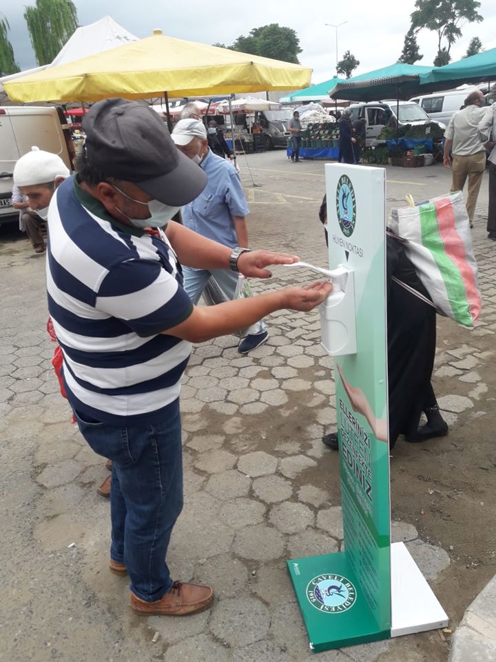 PAZARCI ESNAFI SAĞLIK EKİPLERİ TARAFINDAN KONTROL EDİLİYOR