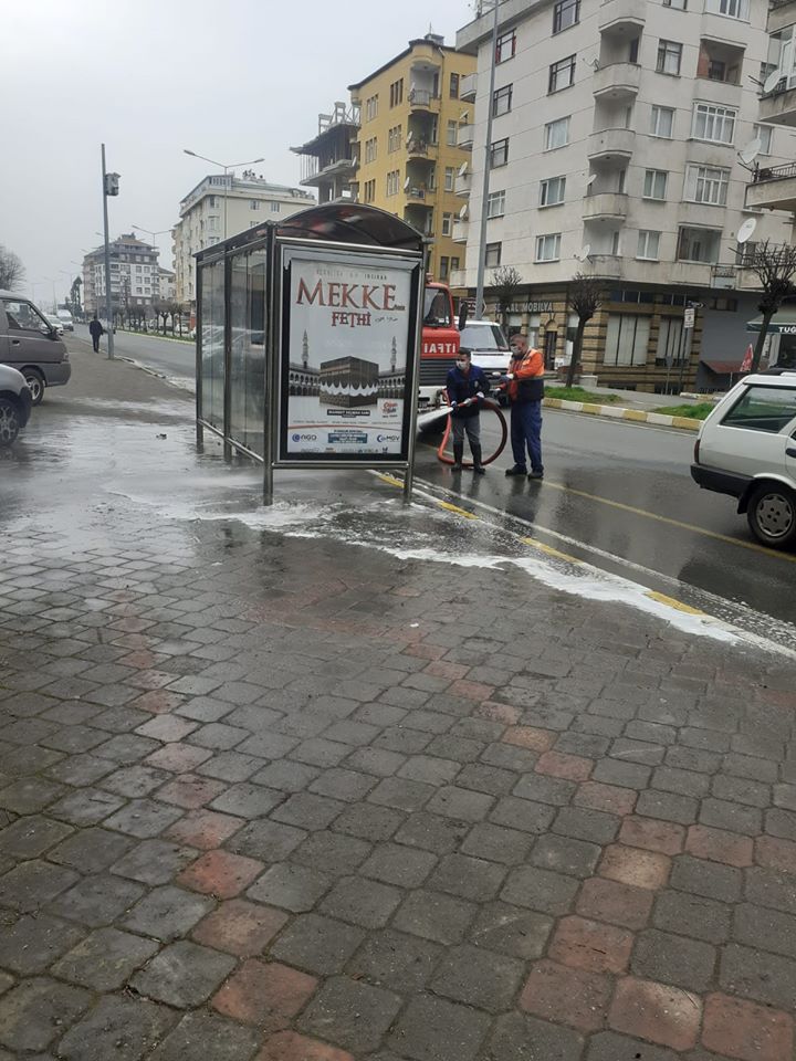 DEZENFEKTE ÇALIŞMALARI DEVAM EDİYOR