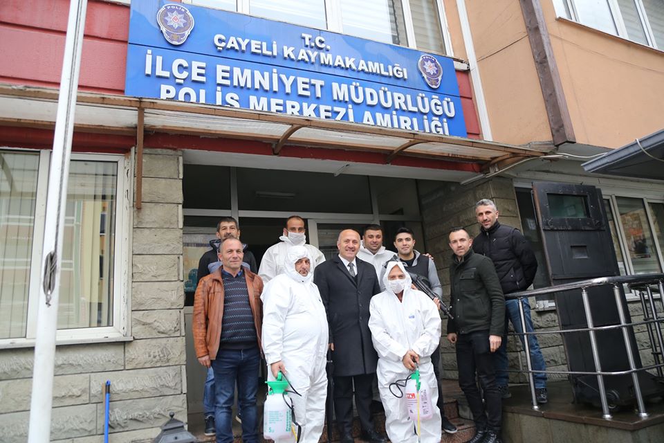KAMU KURUM VE KURULUŞLARI DEZENFEKTE EDİLİYOR