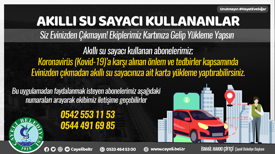 AKILLI SU SAYACI KULLANAN DEĞERLİ VATANDAŞLARIMIZ