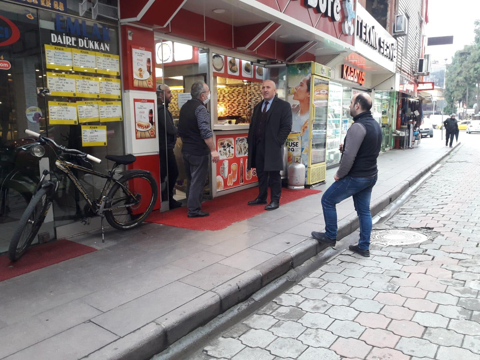 BAŞKANIMIZDAN AÇIK OLAN ESNAFLARA MORAL ZİYARETİ